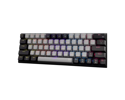 White Shark Gaming Mechanical Keyboard WAKIZASHI 2 - Red Switches (English US), Gray, Black, image , 2 image