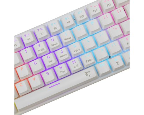White Shark Gaming Mechanical Keyboard WAKIZASHI 2 - Blue Switches (English US), White, image , 2 image