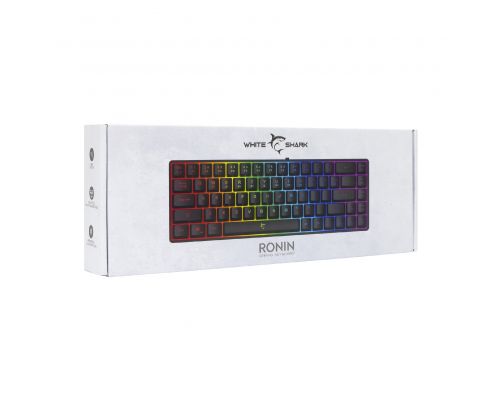 White Shark Gaming Keyboard RONIN - Blue Switches (English US), Black, image , 5 image