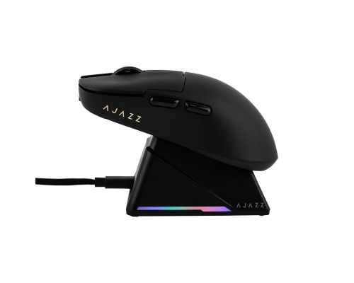 Ajazz професионална геймърска мишка AJ159 APEX - Wireless Gaming Mouse - 8K, Magnetic Charging Dock, Black, image _ab__is.image_number.default