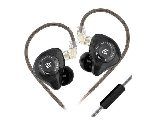 KZ професионални слушалки Hi-Fi In-Ear-Monitors - EDX PRO X Black Mic, image 