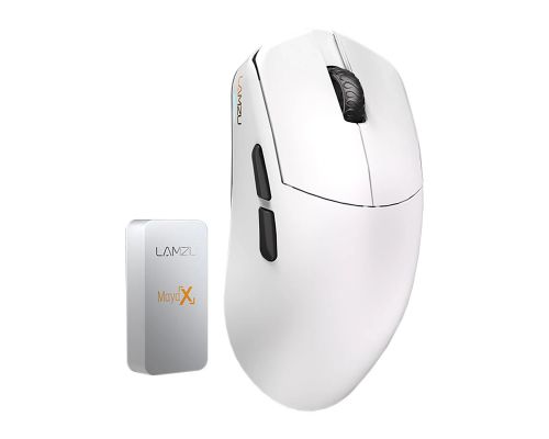 Lamzu професионална геймърска мишка MAYA X 8K - Wireless Gaming Mouse - White, image 
