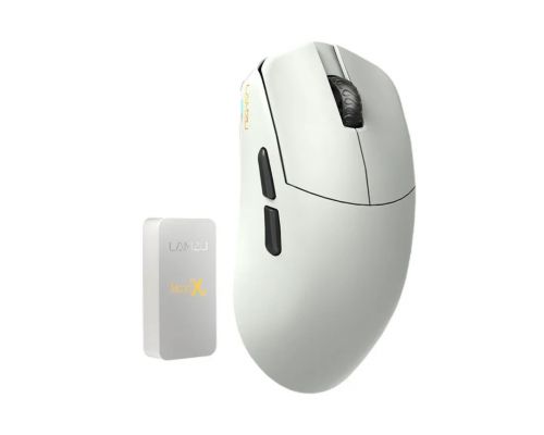 Lamzu MAYA X 8K - Wireless Gaming Mouse - Cloud Grey, image 