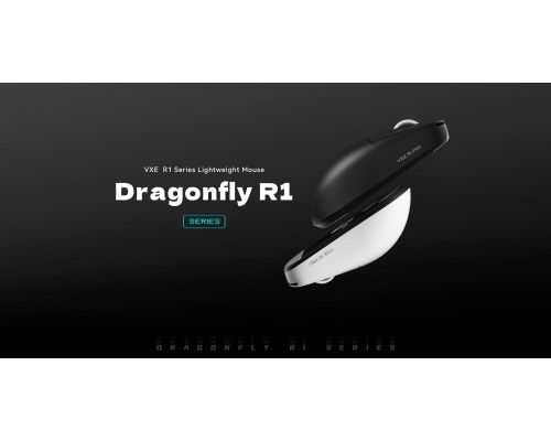 VXE професионална геймърска мишка Wireless Gaming Mouse Dragonfly R1 Pro Max 1K (4K compatible) - Kailh White Blade Switches, White, image _ab__is.image_number.default
