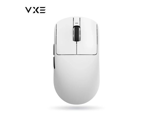 VXE професионална геймърска мишка Wireless Gaming Mouse Dragonfly R1 1K - Huano Ice Berry Pink Dot Switches, White, image 