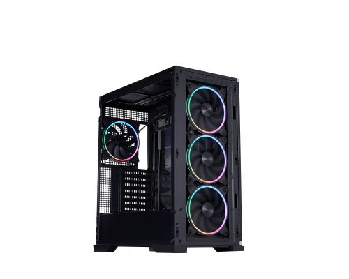 1stPlayer Case EATX - IF8 Black - 4 x 140 mm A-RGB fans included, USB-C, image , 3 image