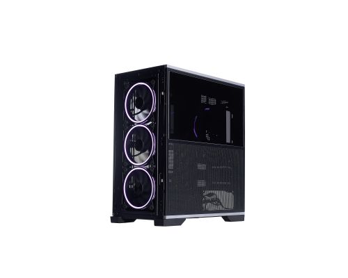 1stPlayer Case EATX - IF8 Black - 4 x 140 mm A-RGB fans included, USB-C, image , 5 image