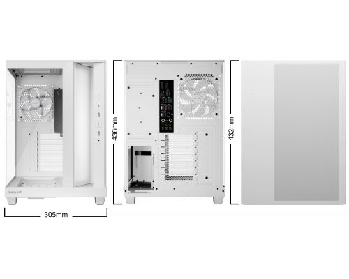 be quiet! Case ATX - LIGHT BASE 500 LX White, image , 2 image