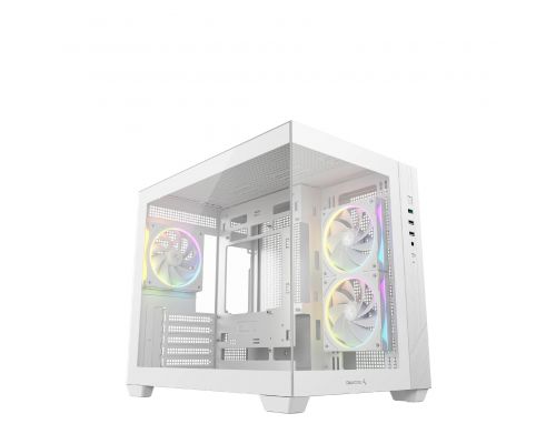 DeepCool Case mATX - CG330 3F WH - 3 ARGB Fans, image 