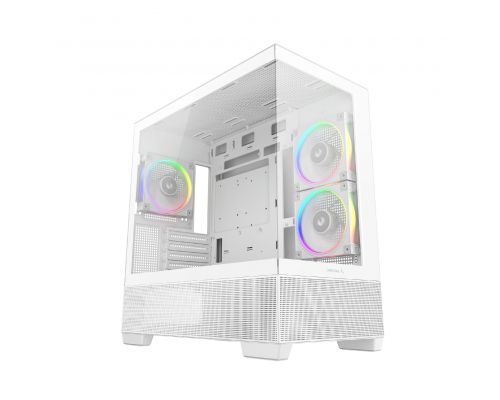 DeepCool Case ATX - CG380 3F WH - 3 ARGB Fans, USB-C, image 