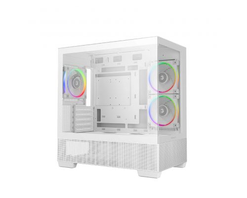 DeepCool Case ATX - CG380 3F WH - 3 ARGB Fans, USB-C, image , 2 image