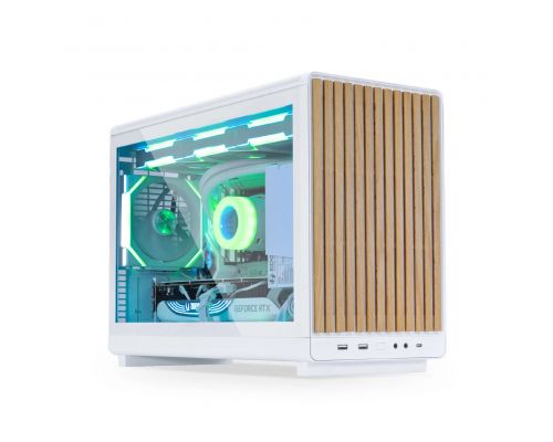 Lian Li кутия Case mATX - DAN Cases A3 Wood - White, image 