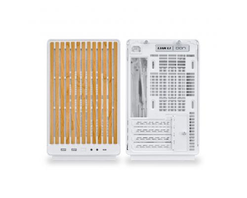 Lian Li кутия Case mATX - DAN Cases A3 Wood - White, image _ab__is.image_number.default