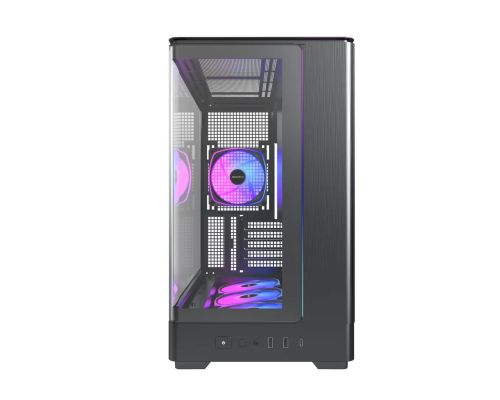 Montech кутия Case mATX - KING 15 PRO (B) - 4 x 120 mm A-RGB, USB-C, image _ab__is.image_number.default