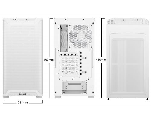 be quiet! кутия Case ATX - Pure Base 501 LX White, image _ab__is.image_number.default