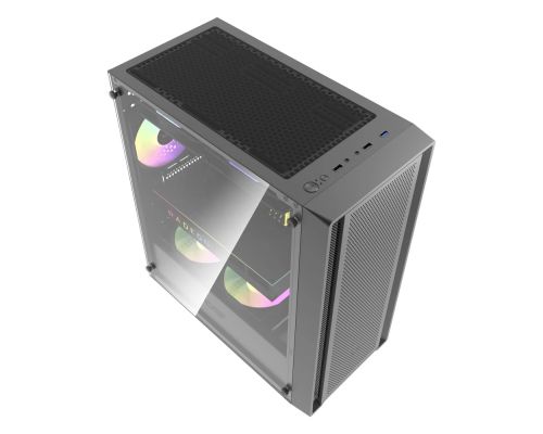 Darkflash Case ATX - DK353 Black - 4 fans included, image , 3 image