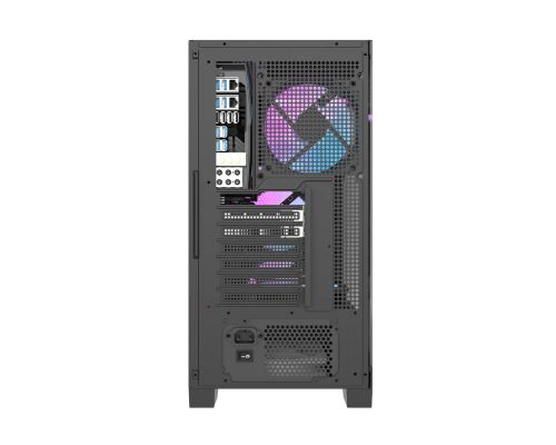 Darkflash Case ATX - DRX70 Mesh Black - Addressable RGB 4 fans, USB-C, image , 5 image