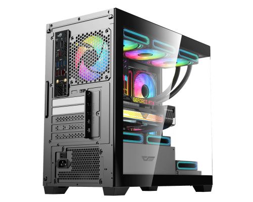 Darkflash кутия Case mATX - DS900M Black - 6 x 120 mm Infinity Mirror A-RGB, image _ab__is.image_number.default