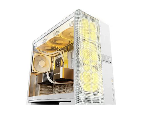 Geometric Future Case EATX - Model 5 Vent White - 5 x 140 mm aRGB fans included, image 