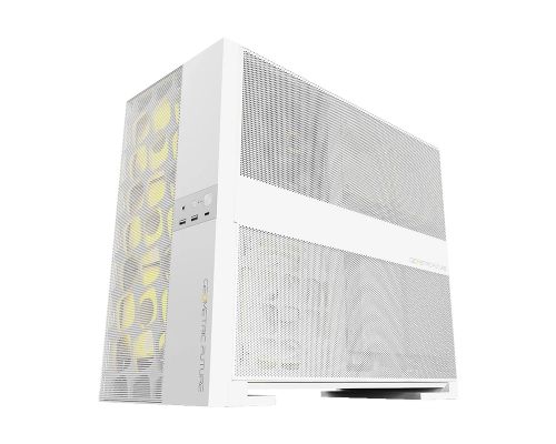 Geometric Future Case EATX - Model 5 Vent White - 5 x 140 mm aRGB fans included, image , 5 image