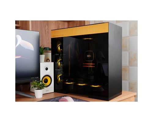 Geometric Future Case EATX - Model 8 Dharma Black/Gold, image , 4 image