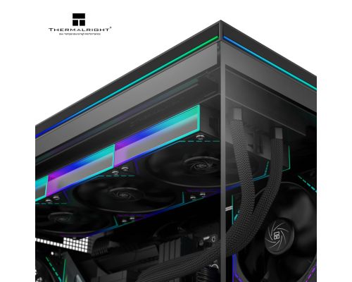 Thermalright Case mATX - TL-M10 Vision Black - No fans, 9.16 inch LCD Display, USB-C, image , 4 image