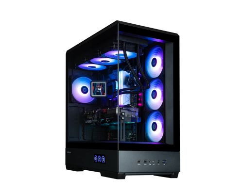 Zalman кутия Case ATX - P50 DS Black - Digital Display, Addressable RGB, image 