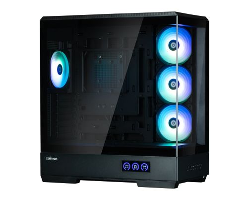 Zalman кутия Case ATX - P50 DS Black - Digital Display, Addressable RGB, image _ab__is.image_number.default