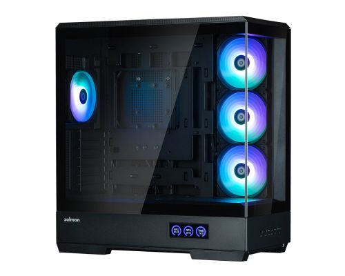Zalman кутия Case ATX - P50 DS Black - Digital Display, Addressable RGB, image _ab__is.image_number.default
