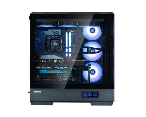 Zalman кутия Case ATX - P50 DS Black - Digital Display, Addressable RGB, image _ab__is.image_number.default