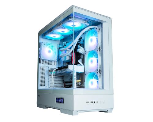 Zalman Case ATX - P50 DS White - Digital Display, Addressable RGB, image 