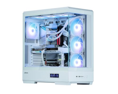 Zalman Case ATX - P50 DS White - Digital Display, Addressable RGB, image , 5 image