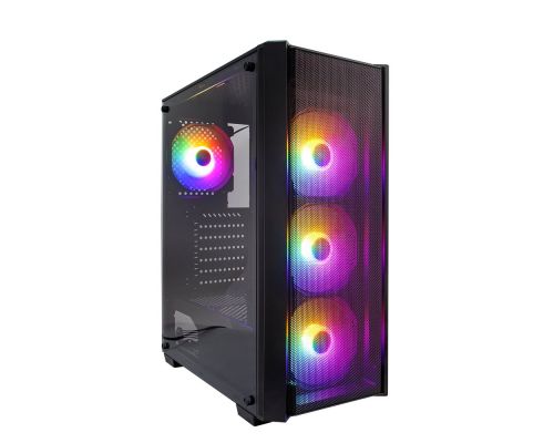 1stPlayer Case ATX - Fire Dancing V4 RGB - 4 fans included, image 
