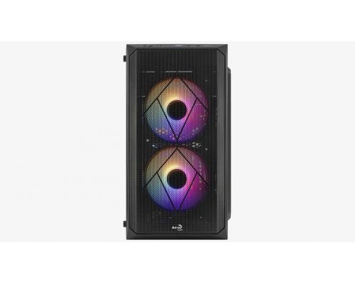 AeroCool Case mATX - CS-107-A-BK-v2 - 3 fans included, image , 3 image