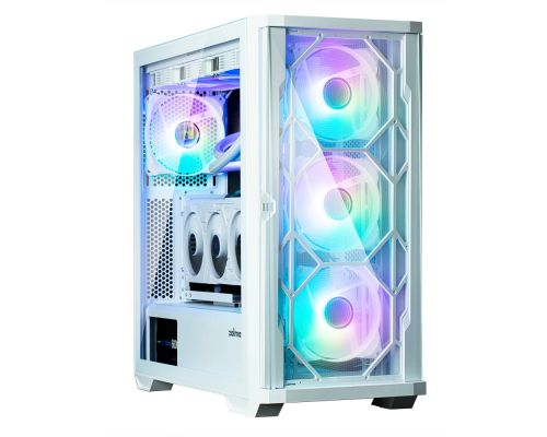 Zalman Case EATX - Z10 DUO White - Mesh/Tempered Glass, image 