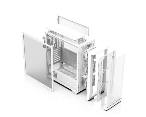 Zalman Case EATX - Z10 DUO White - Mesh/Tempered Glass, image , 5 image