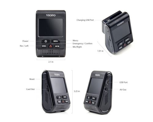 VIOFO Видеорегистратор Dash Cam A119 V3-G - GPS Module, Quad HD+, HDR, Sony STARVIS, image _ab__is.image_number.default