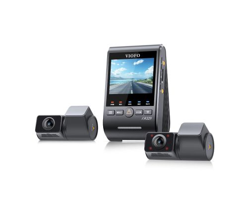 VIOFO Видеорегистратор Dash Cam A329S 3 Channel - 4K, HDR, Triple Sony STARVIS 2, GPS, Bluetooth, FOV Fisheye Cabin, image _ab__is.image_number.default