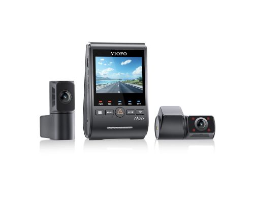 VIOFO Видеорегистратор Dash Cam A329S 3 Channel - 4K, HDR, Triple Sony STARVIS 2, GPS, Bluetooth, FOV Fisheye Cabin, image _ab__is.image_number.default