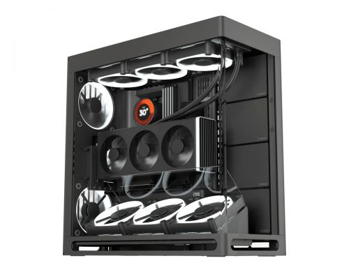 HAVN кутия Case E-ATX - HS 420 VGPU Edition Black - PCIe Gen 5 riser included, image 
