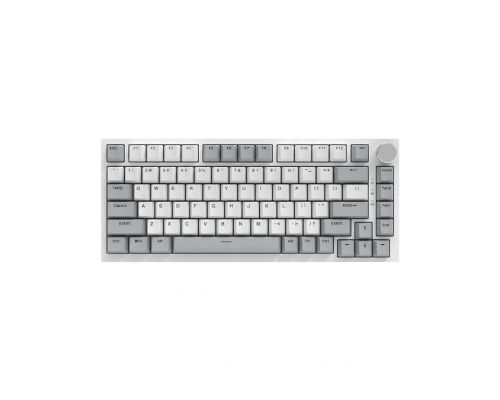 Ajazz геймърска механична клавиатура Gaming Mechanical Keyboard AK820 - AS Red Switch [Linear] (English US), Gray White, White Light, image 