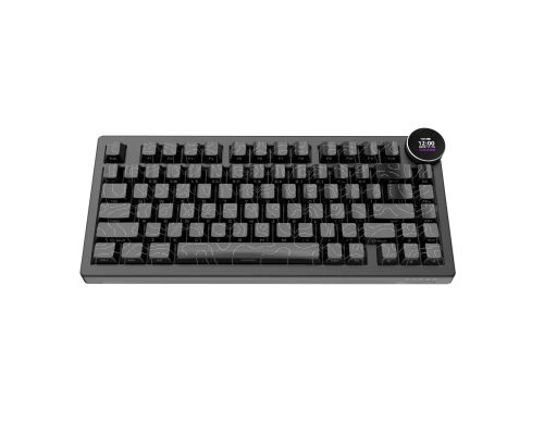 Ajazz геймърска механична клавиатура Wireless Gaming Mechanical Keyboard AK820 V2 PRO - White peach Switch [Linear] (English US), Black, image _ab__is.image_number.default