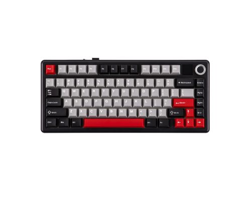 Aula геймърска механична клавиатура Wireless Gaming Mechanical Keyboard F75 MAX - Reaper Switch [Linear] (English US), Black, Red, image _ab__is.image_number.default