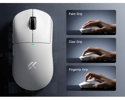 MCHOSE професионална геймърска мишка A5 V3 Black - Ultralight 8K Wireless Mouse, Omron Mechanical Switches, image _ab__is.image_number.default